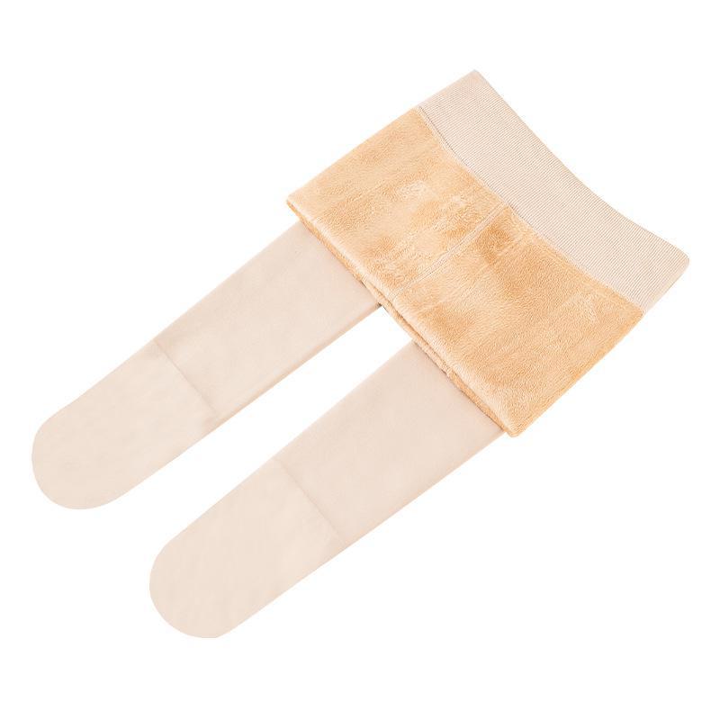 Bonas Nude Fleischfarbene Warme Leggings - Herbst/Winter Samt Strumpfhose
