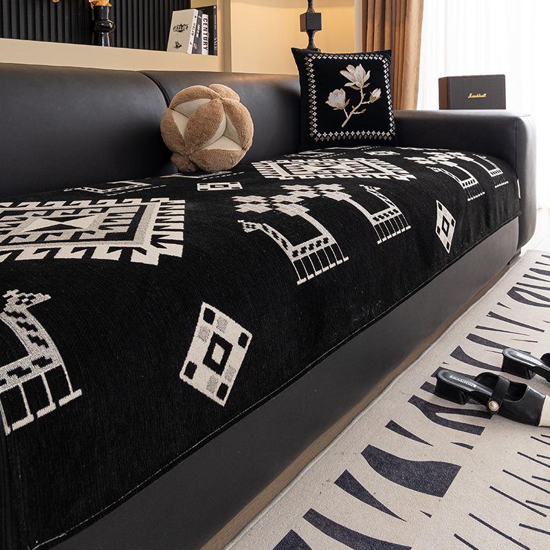 

New Sofa Cushion Light Luxury High-End Sofa Seat Cushion Fixed One-Piece Combination Sofa Cover 90*70cm