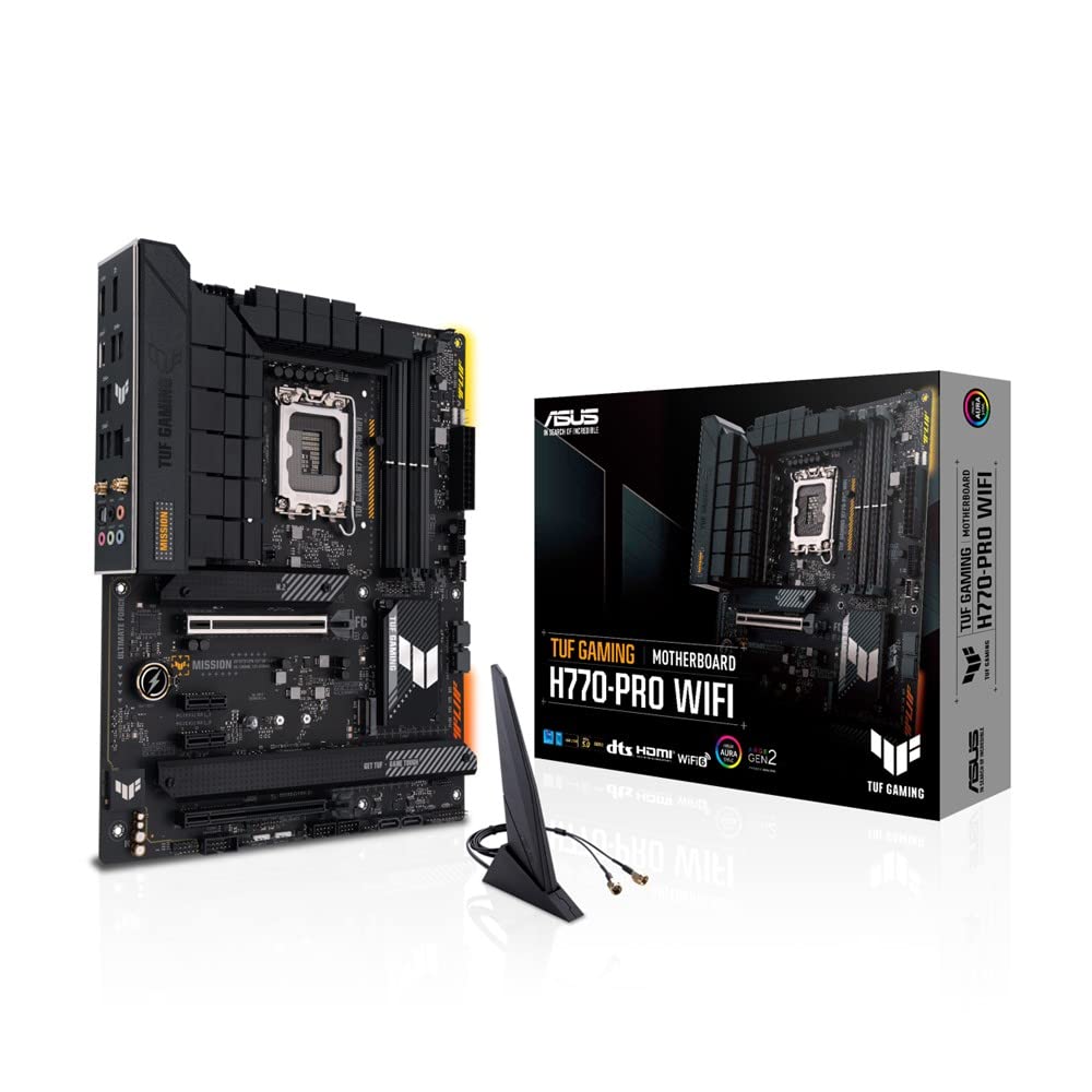 

Материнська плата ASUS INTEL покоління LGA1700, сумісна з H770, обладнана ATX, авторизований дистриб’ютор продукту TUF GAMING 13.12th H770-PRO WIFI/дом.