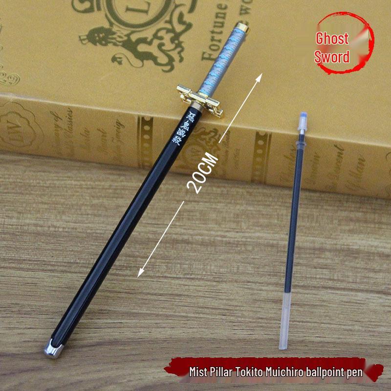 

Ручка шариковая металлическая Demon Slayer Signature - Камадо Тандзиро, Агацума Дзэницу, Водный, Насекомый и Пламенный Столпы 20CM Ballpoint Pen