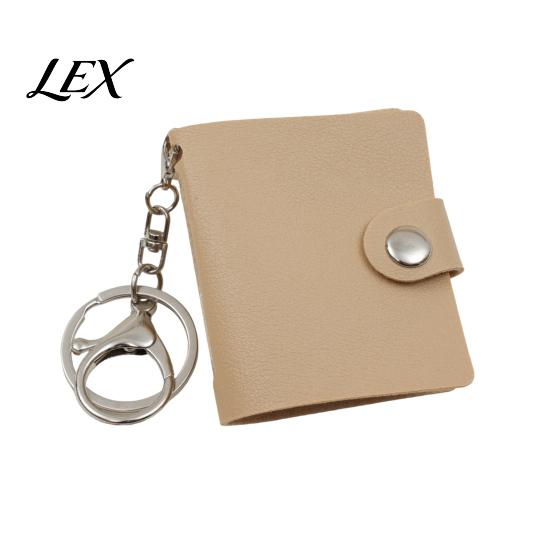 Schlüsselanhänger Fotohalter Mini-Lederalbum mit Karabinerverschluss, PU-Material, Ideal zur Aufbewahrung von Kompakt-Organizer-Ausweisfotos, Polaroids & Sammlerstücken