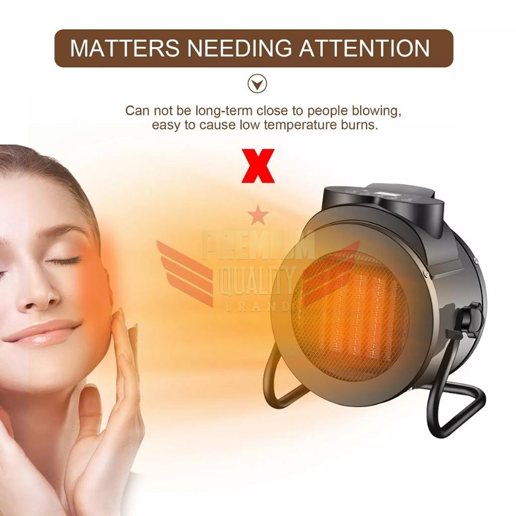 3000W Electric Heater Fan Ceramic Space Air Heater Portable Ceramic Fan Warmer Pemanas Kipas Seramik