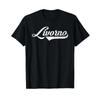 Livorno Italy City Vintage Design Cool Old School Style T Shirt Vintage Stretched Graphic Designer Clothes Slightly