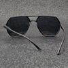 Mens Pilot Aviator Black Sunglasses Protection Shades Polarized Sunglasses