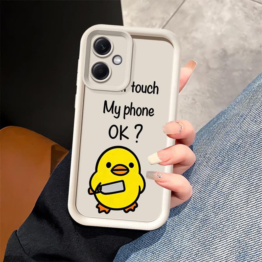 Cute Minimalist Duck Phone Cover Case for Xiaomi Poco F8 C61 X3 NFC C50 C51 X3 Pro