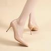 Fashion Sexy High Heels Classic Ladies Pumps Autumn Soft Leather Dress Heel Shoes for Women Banquet Wedding High Heels