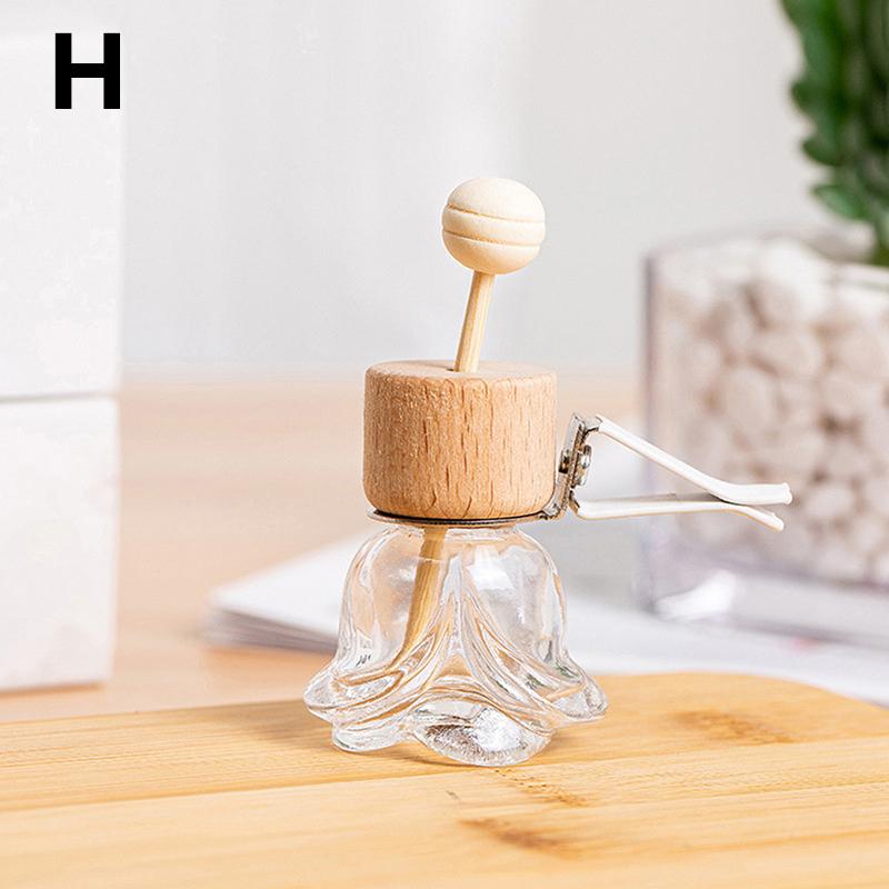 1 PC Car Air Outlet Freshener Diffuser Empty Perfume Clip Bottle Pendant Essential Oil Car Fragrance Hanging Ornament