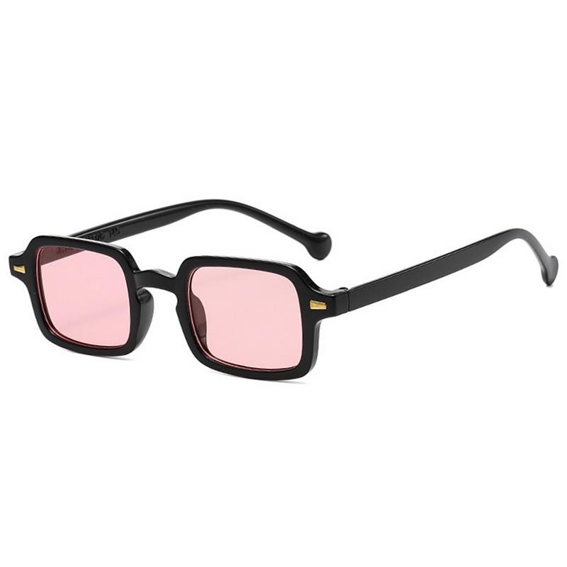 Fashion Vintage Small Rectangular Frame Sunglasses Woman Luxury UV400 Sun Glasses Female Trendy Leopard Blue Oculos De Sol