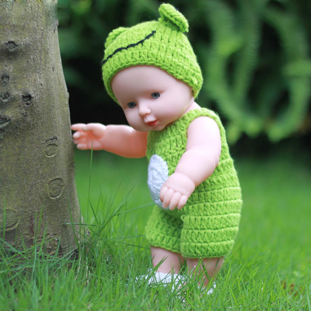 

Подарок на день рождения Эмулированные мягкие детские игрушки-куклы Reborn Baby зелёный