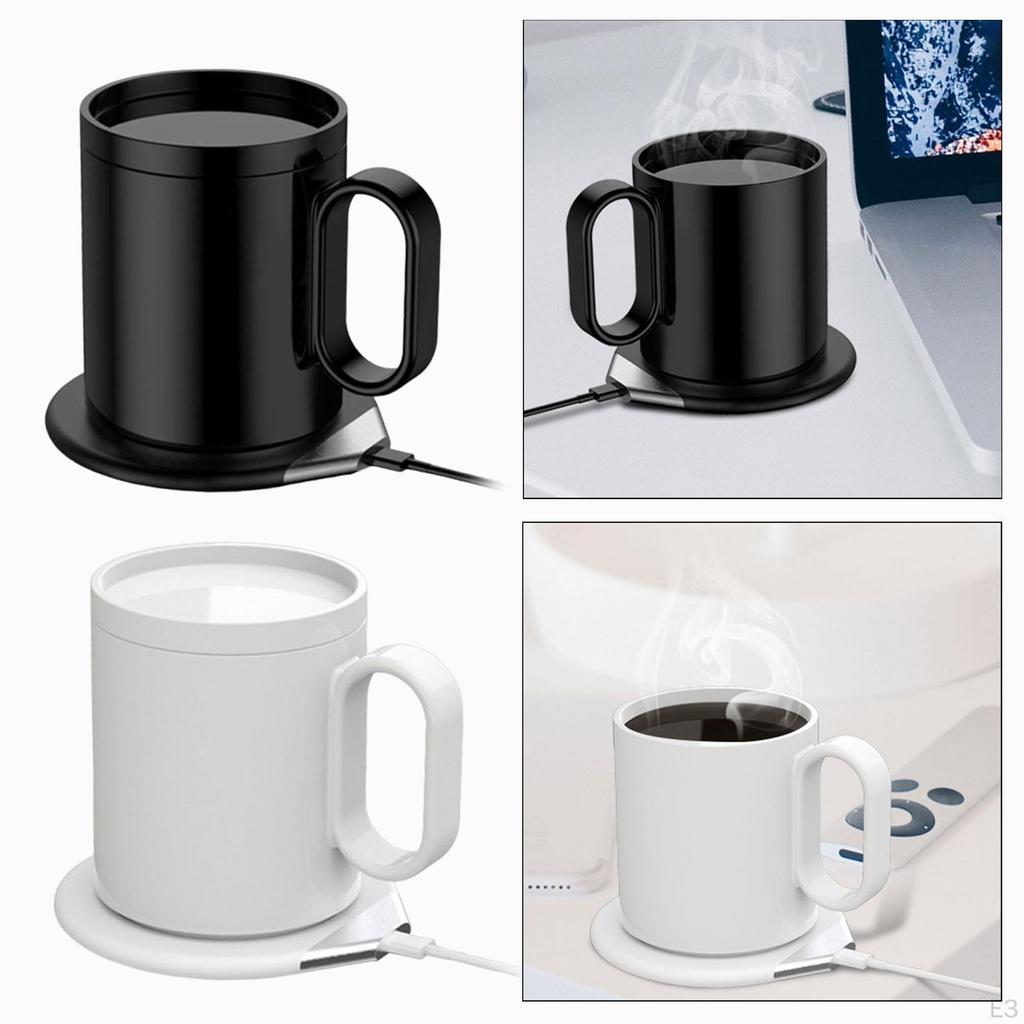 Încălzitor și Set Ceașcă de Cafea, Încălzitor de Ceai, Portabil Fără Fir Birou
