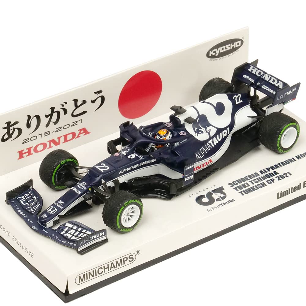 

Minichamps Scale Scuderia AlphaTauri Honda AT02 2021 Turkish GP Yuki Tsunoda You Livery Finished Product 1/43 #22 Thank Honda