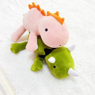 1pc 25cm Bonito Dinossauro Peluche Brinquedos Desenhos Animados Triceratops Bonecas De Pelúcia Animal Macio Travesseiro Kawaii Brinquedos De Dedo Para Crianças Crianças
