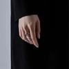 Gothic Punk Design High-End Ring, Retro Adjustable Opening Ring For Both Men And Women