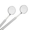 Dental Tool Shatterproof Easy to Clean Stainless Steel Teeth Cleaning Inspection Mirror for Calculus