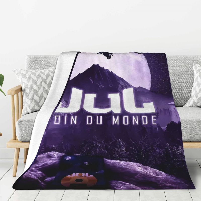 Custom 3D Printed Jul French Rapper Blankets Breathable Soft Flannel Summer Throw Blanket for Sofa Outdoor Bedding