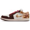 Air Jordan 1 Low Top Vintage Basketball Shoes Men's Tan IQ5321-121