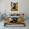 Floral Garden Dachshund Decor Set Exquisite Three-Piece Bedding Set Gift For Kids And Adults