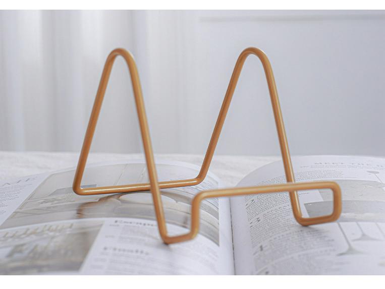 Wrought Iron Photo and Tablet Display Stand - Decorative Metal Frame Holder