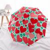 1pc Heart Pattern Automatic Umbrella | Portable Foldable 8-Rib Manual Open, Cute Birthday & Holiday Gift for Outdoor Yy260107089
