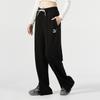 Puma Solid Color Logo Print Drawstring Straight Leg Sports Pants Women bottoms Black 537522-01