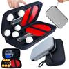 EVA Ping Pong Paddle Case Black Grey Sport Bag Durable Hard Shell Storage Bag Ping Pong Paddle