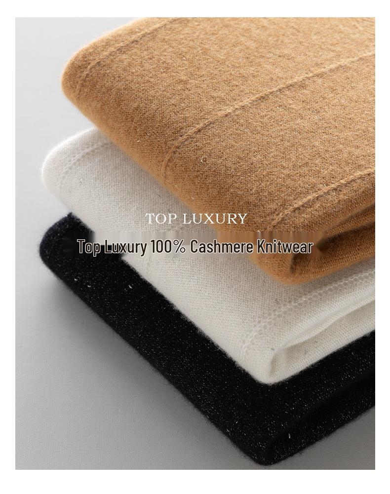 Early Autumn 100% Pure Cashmere Women's Loose Fit Seamless Knitwear