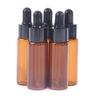 5Pcs/Lot Amber Glass Pipette Bottle Jars Cosmetic Perfume Essential Oil Bottles