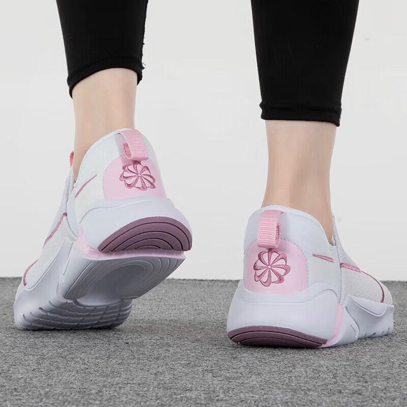 New Nike Flex Plus Slip Resistant Cushioning Rebound Breathable Low Top Kids' Running Shoes White Pink Teenagers DV8999-100