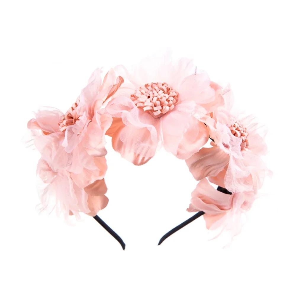 

1 PC Fabric Flower Hairbands Baby Princess Hair Hoops Headdress Cute Children Hairpin Hair Clips for Girls Kids Hair Accessories