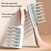 1PCS Double Row Wide Tooth Curling Comb Men and Women Rib Comb Scalp Massage Comb Hair Curly Hair Styling Comb Wool Curls