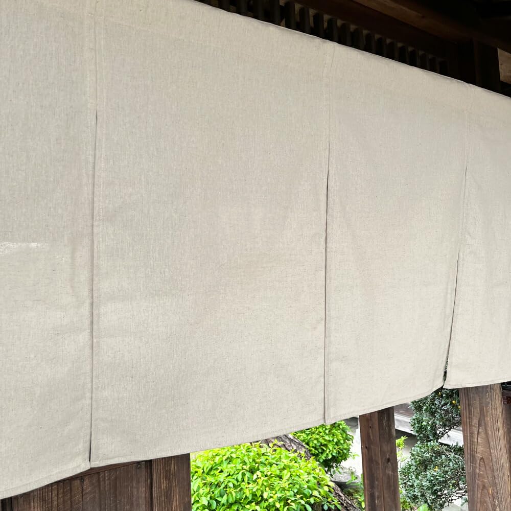 

Noren Kobo Noren Solid Made in Customizable for Room Privacy Width 210cm x Length Product Number 26651 Curtain, Color, Cotton-Linen, Japan, Sizes,