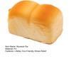 Slow-Rising Bread Squeeze Toy with Milky Smell Soft PU Fidget Keychain Realistic Texture Stress Relief Decompression Gadget for Kids Adults