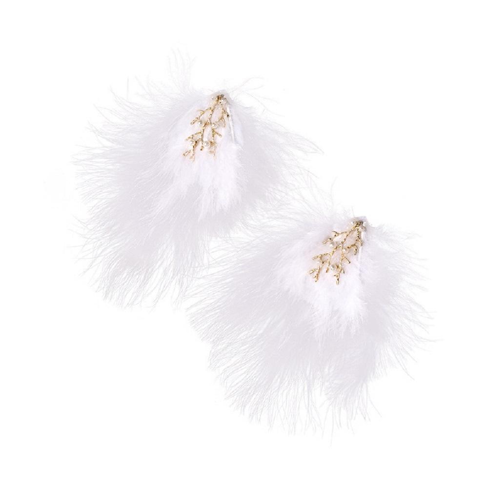 

Модные аксессуары для волос Милые Большие Женские Девичьи Головные уборы Заколки Перья Зажимы для волос