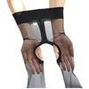 2 Pairs 0D Sexy Breathable Tights Open Transparent Crotchless Women Pantyhose Ultra-Thin Nylon Tights Stretchy Stockings Female