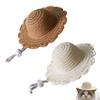 Cappello di Paglia per Cane Traspirante Copricapo per Cucciolo Cappello di Paglia Estivo per Gatto per Genitori di Animali Amanti degli Animali Scarpe da Ginnastica Spiaggia Parco Passeggiata Escursionismo