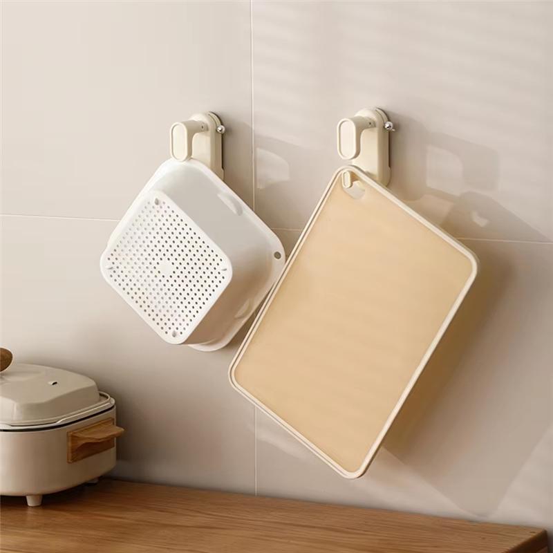 Practical-Suction Cup Washbasin Hook - Detachable, Adjustable Wall-Mounted Basin Rack For Bathroom & Kitchen Storage