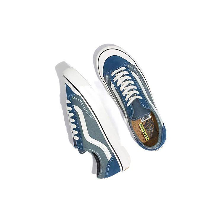 Vans Style 136 Decon Vr3 Sf Casual Durable Lightweight Low-Top Skate Shoes Unisex sneaker Blue White VN0A4BX9DDN