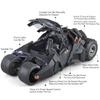 1:18 Batmobile Tumbler The Dark Knight Batman Alloy Scale Car Model Diecast Metal Sound Light Collection Children Toy Car Gifts