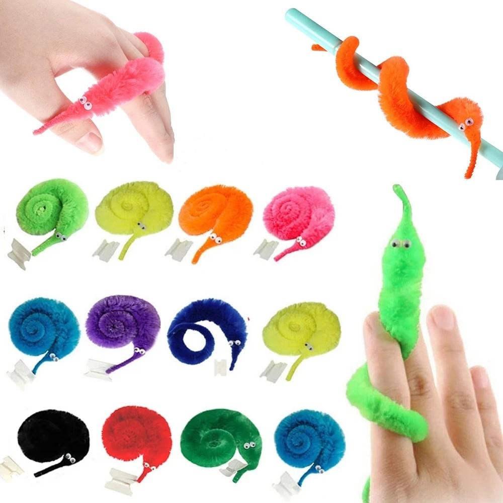 Humorous Worm Magic Props Playthings designed for Children Children Beginners Wiggly Twisty Worm featuring Invisible String Celebration Games Favors
