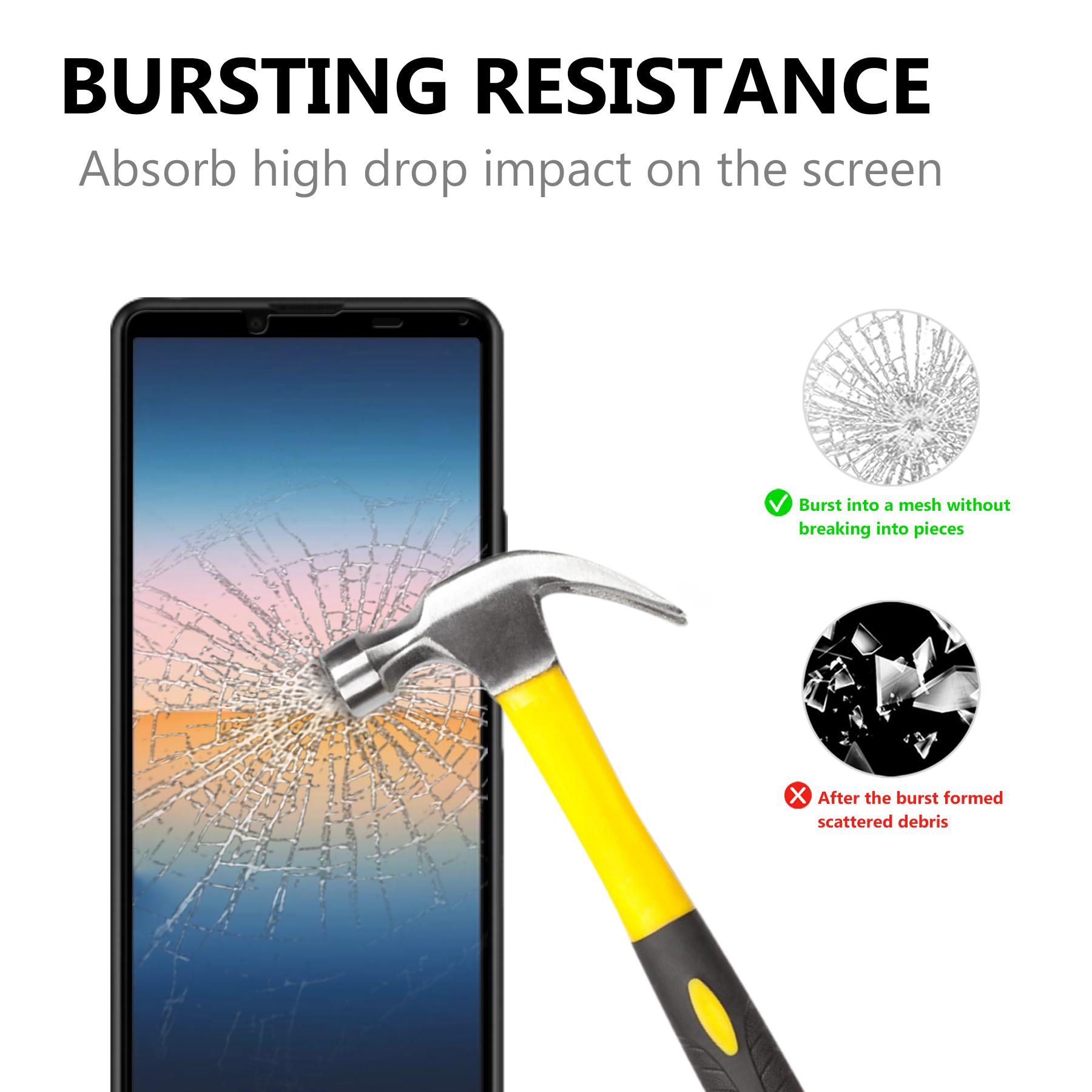 

Tempered Glass Screen Protector Film Black Edges for Sony Xperia 10 III 5G [Complete Covering] [Full Glue] Type A