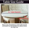 Waterproof Elastic Table Cover 60/90/100/120Cm Green Round Oil-Proof Tablecloth for Kitchen Dining Wedding Party Home Decoration