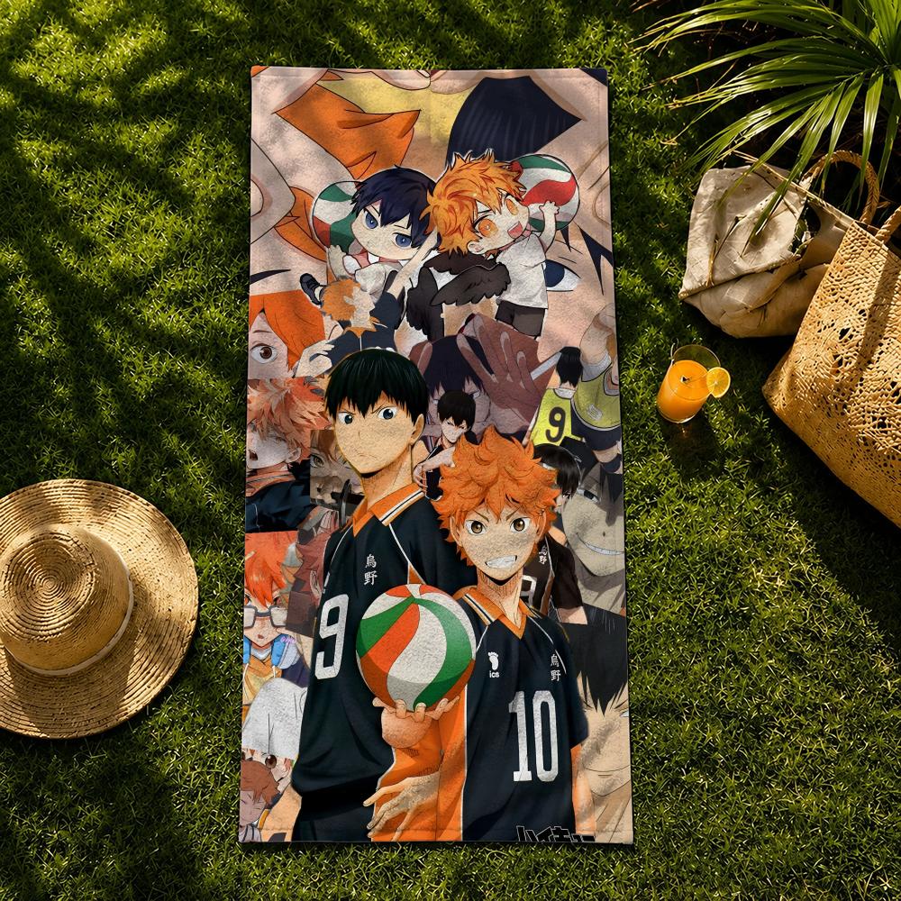 Anime H-Haikyuu!! Towel Towel beach towel, quick drying absorbent bath towel for Swim,Gym,Camping,Outdoor hot