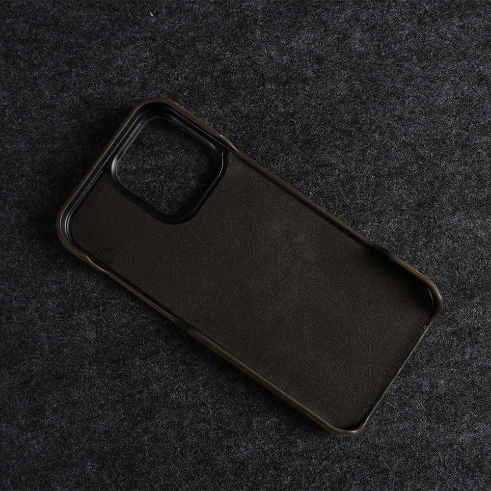 Classic Durable Crazy House Pattern Genuine Leather Phone Case For Iphone 16 Pro Max Cases 15pro 14 13 11 Vintage Back Cover