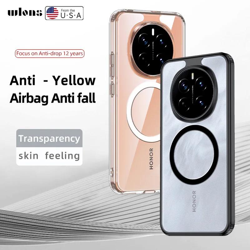 Custodia per Honor Magic 7 Pro, Magic7 6pro, con ricarica wireless magnetica Magsafe, cover posteriore in acrilico opaco per telefono, per Honor 300 Pro, 200 Bumper