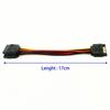 SATA 15pin Male To 2 X SATA 15pin Female Hard Disk Power Cable Serial ATA Y Splitter Dual Extension Cord Adapter Connector