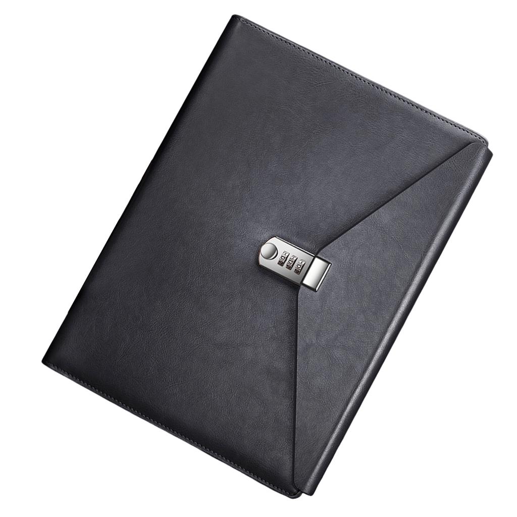 A4 File Folders for Business Including Password Closure and PU Cover to Maintain Organized and Professional Workspaces