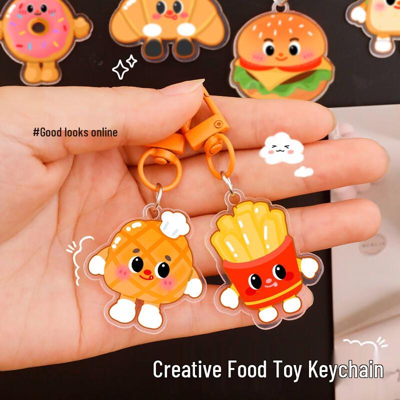 

Acrylic Simulation Food Keychain Set