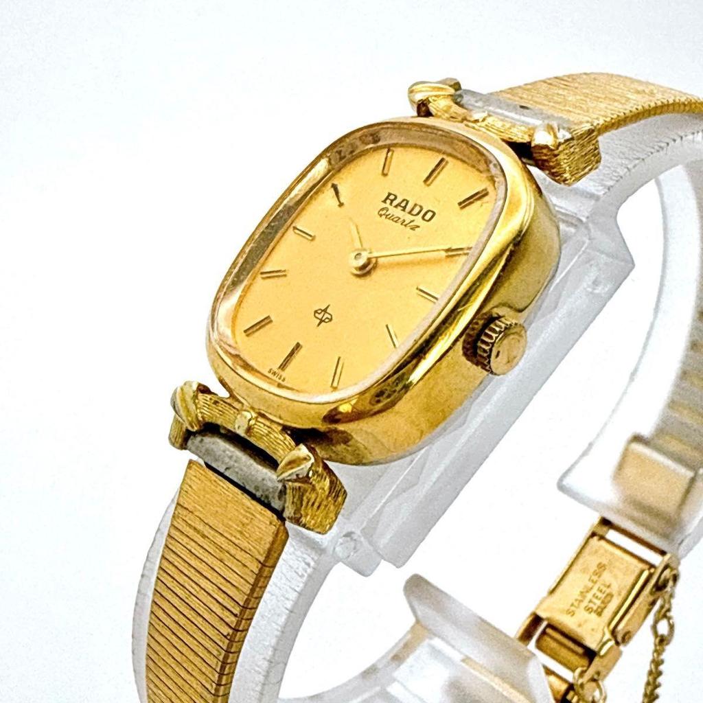 Used A101 [Antique] RADO All Gold Color Quartz Ladies Watch