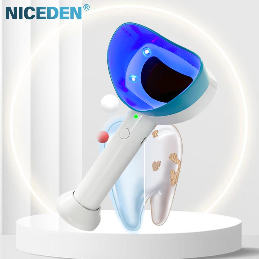 Niceden Portable Oral Hygiene Plaque Monitor Intraoral Camera System Purple Light Detection Suitable for Adults and Children