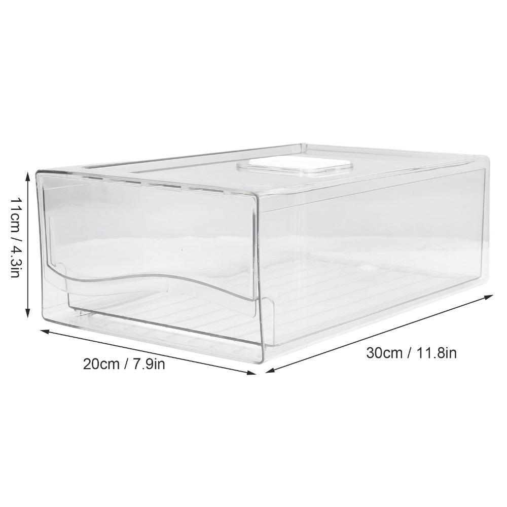 PET Pantry Organizer Bin S/L Produce Storage Container Refrigerator Storage Bin  Pantry Use